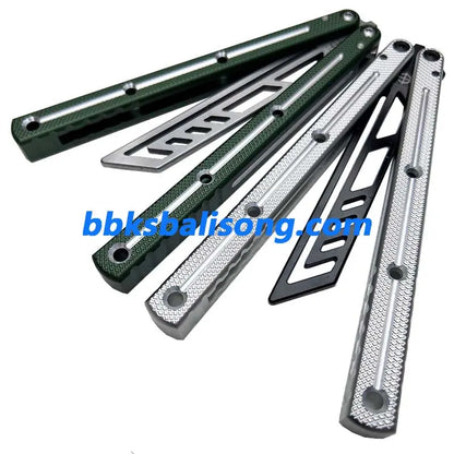 Baliplus Krake Raken (Kraken) V3 Balisong Trainer Clone 6061 Aluminum Channel Handle BBKSbalisong