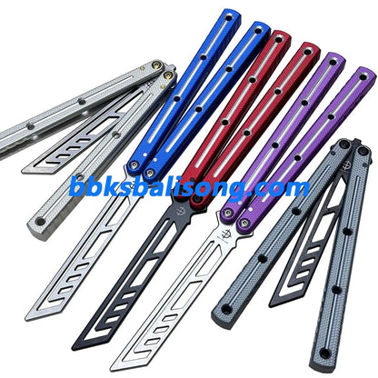 Baliplus Krake Raken (Kraken) V3 Balisong Trainer Clone 6061 Aluminum Channel Handle BBKSbalisong