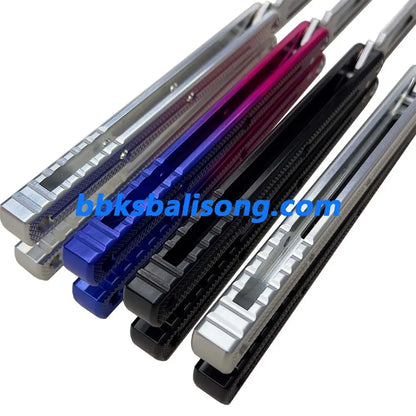 Baliplus Speed Channel Krake Raken (Kraken) V3 Balisong Trainer Clone Glossy Handle BBKSbalisong