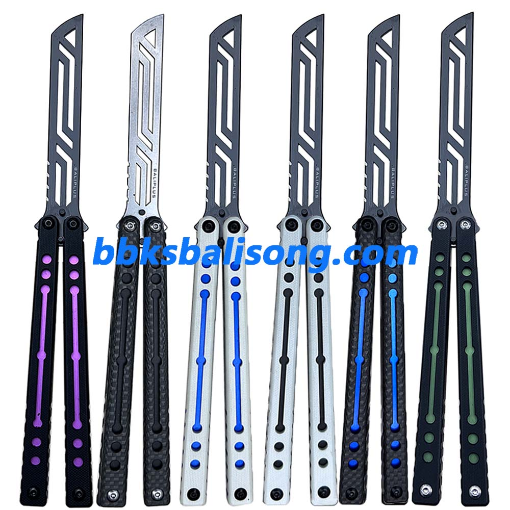 Baliplus Nautilus V2 Balisong Clone G10+7075 Aluminum Handle