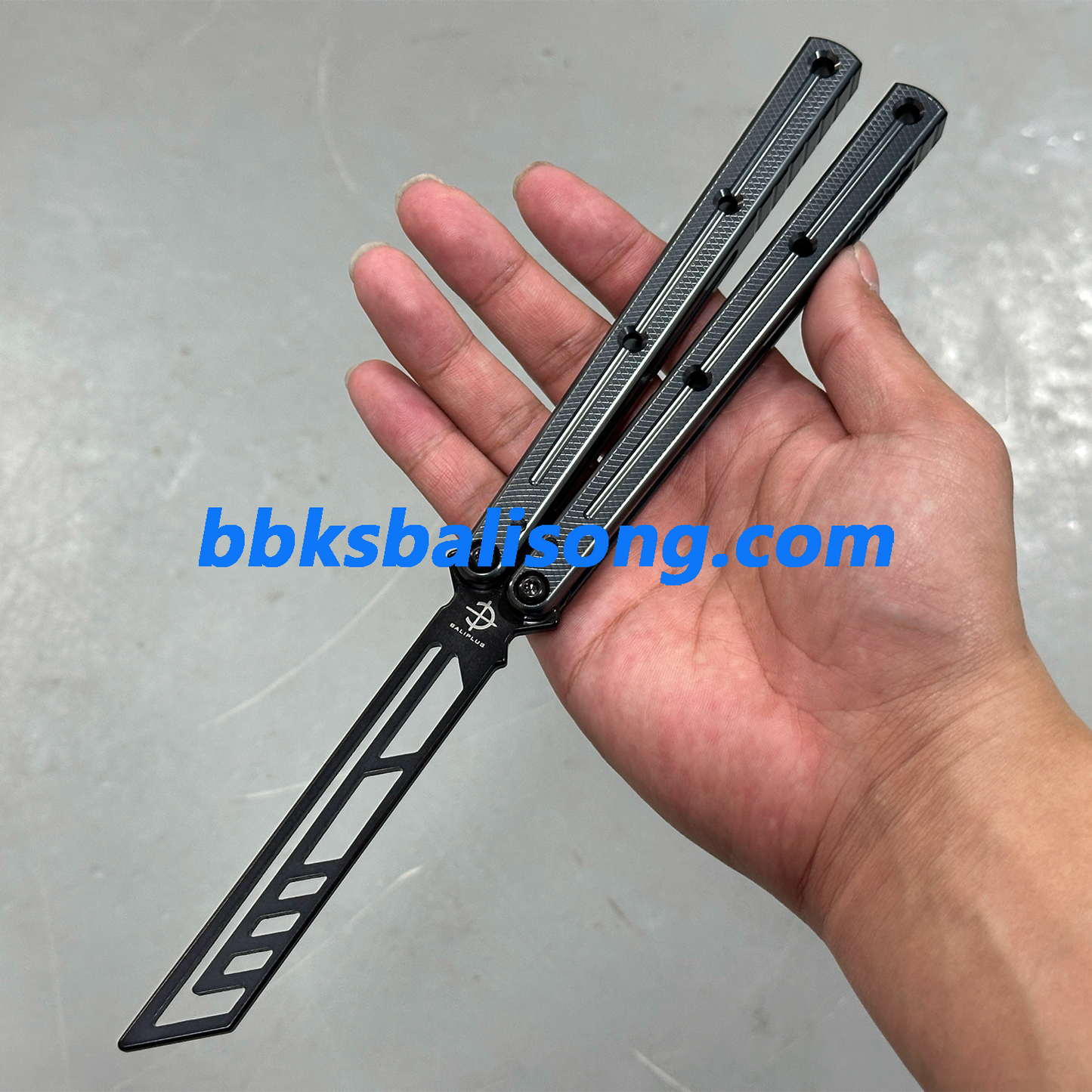 Baliplus Speed Channel Krake Raken (Kraken) V3 Balisong Trainer Clone Glossy Handle