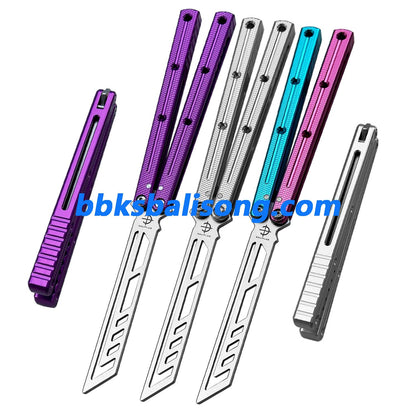 Baliplus Speed Channel Krake Raken (Kraken) V3 Balisong Trainer Clone Glossy Handle