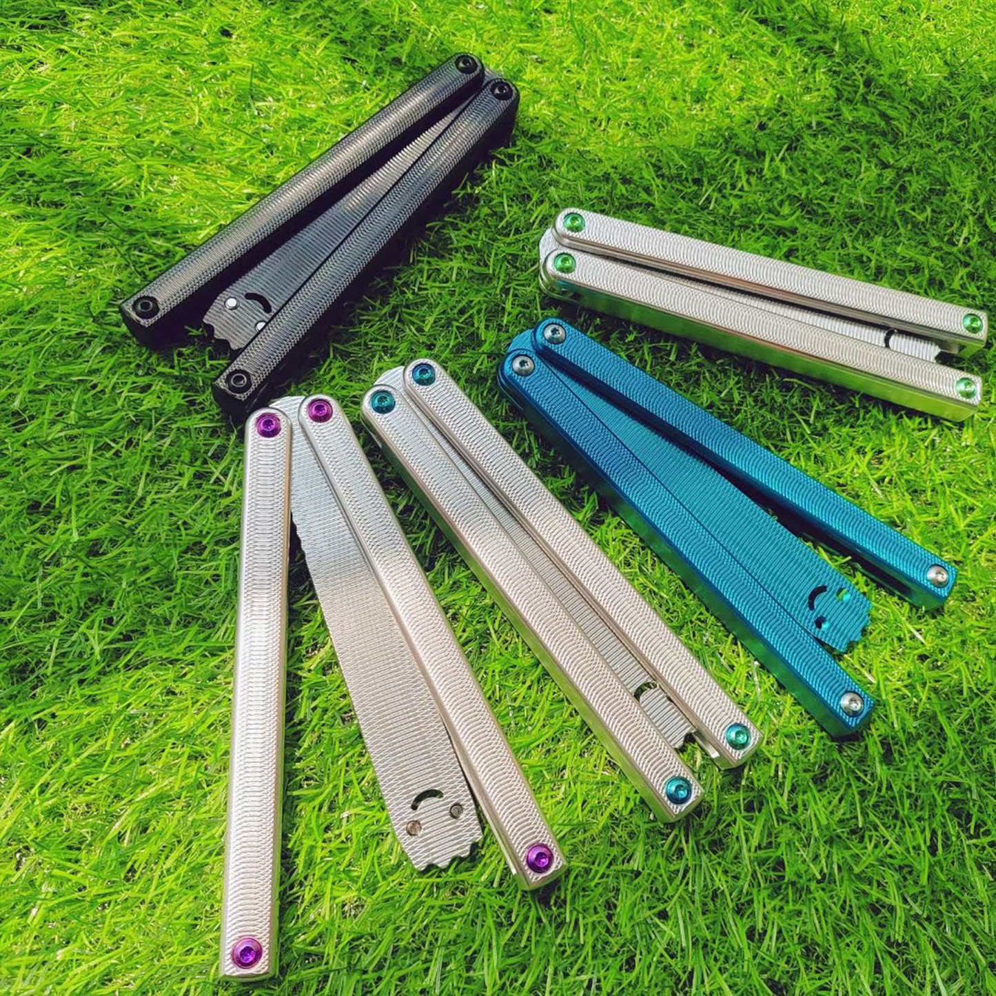 Baliplus Squiddy-AL Balisong Trainer Clone 6061 Aluminum Washer System