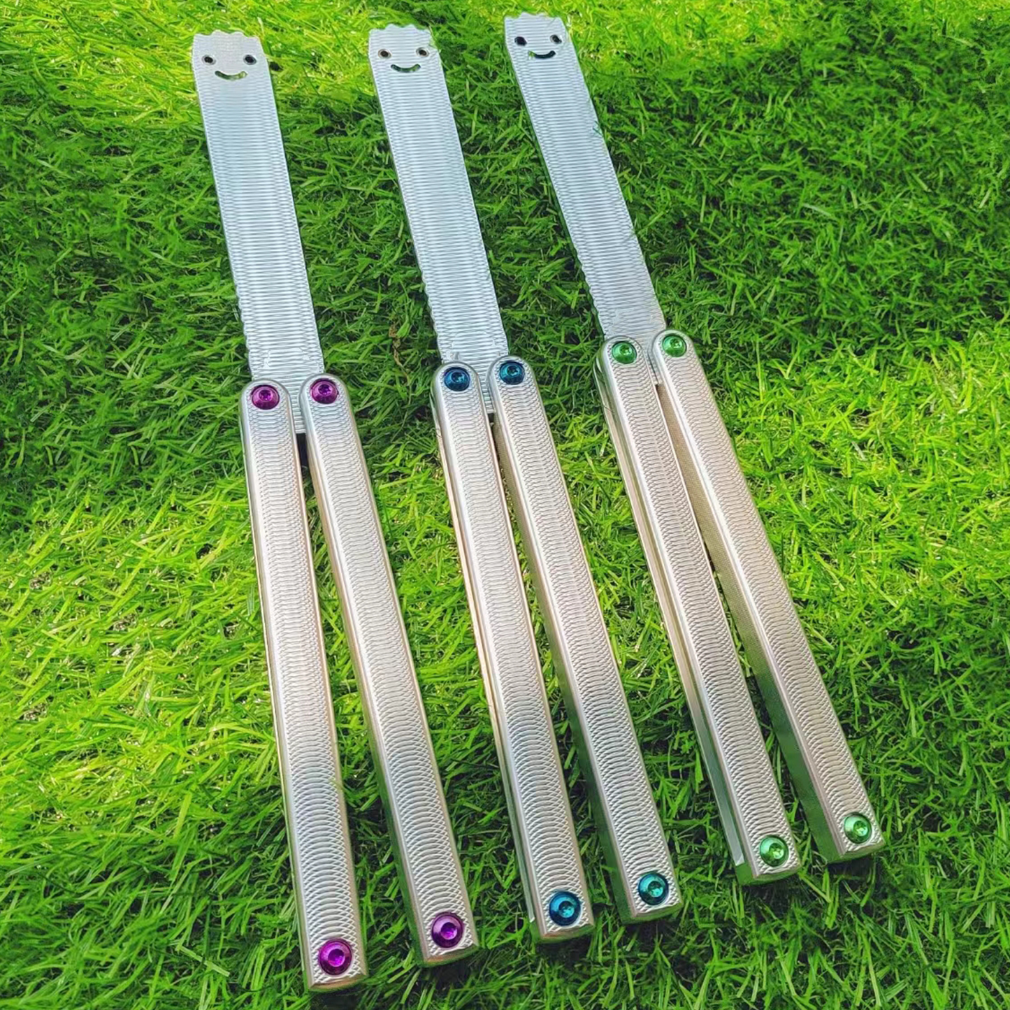 Baliplus Squiddy-AL Balisong Trainer Clone 6061 Aluminum Washer System