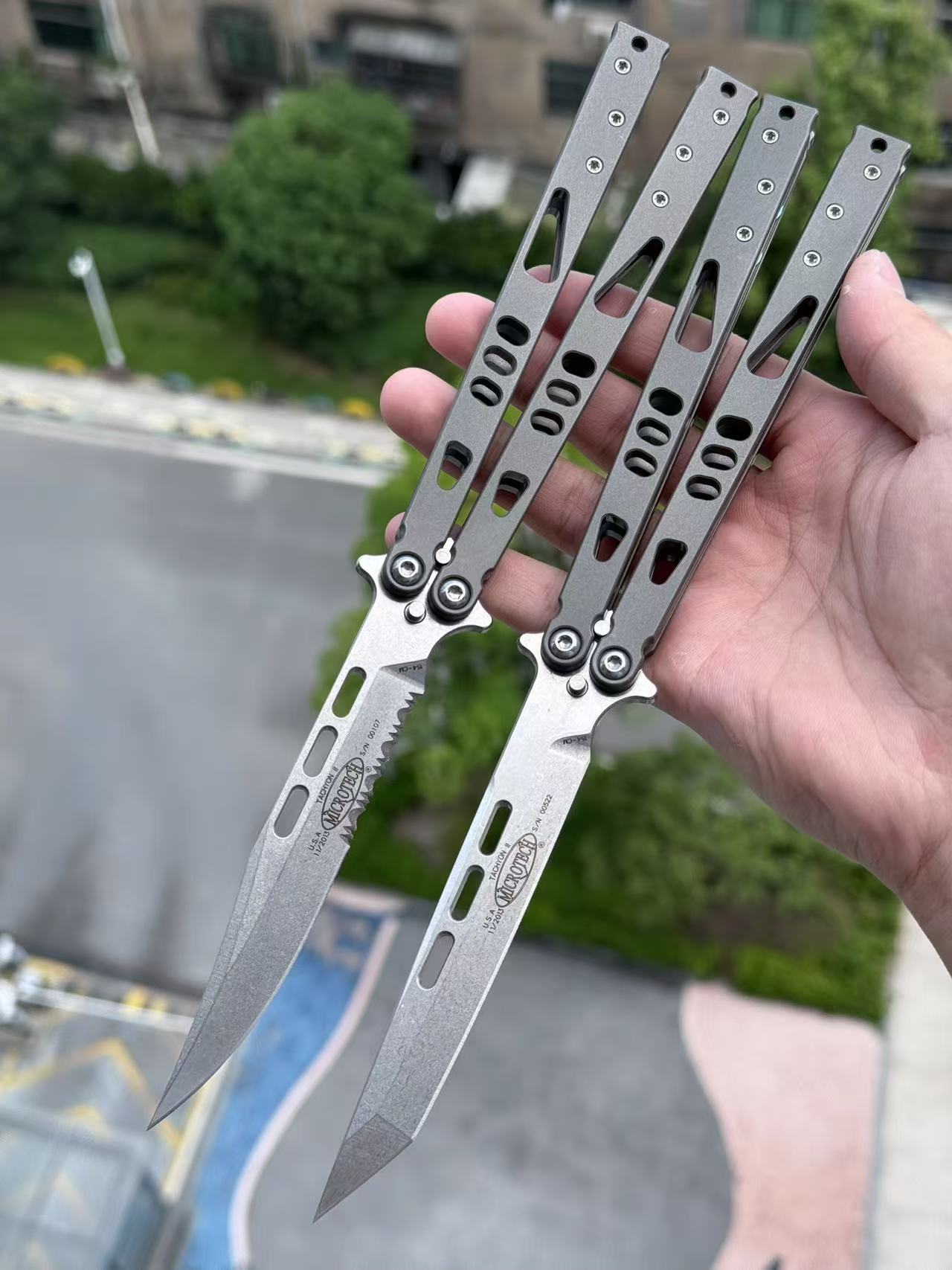Baliplus Tachyon 2 Balisong Clone Titanium Handle