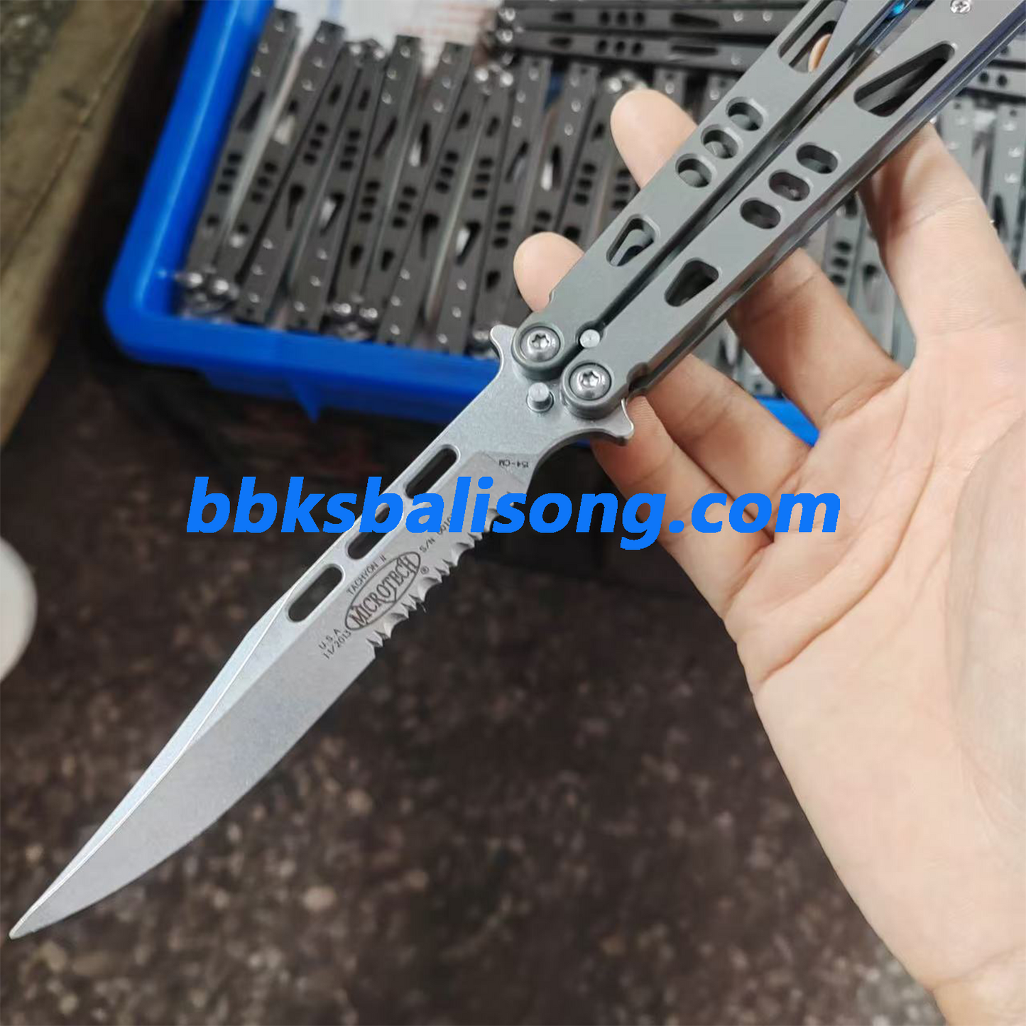 Baliplus Tachyon 2 Balisong Clone Titanium Handle
