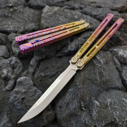 Baliplus Telesto Balisong Clone Titanium Handle