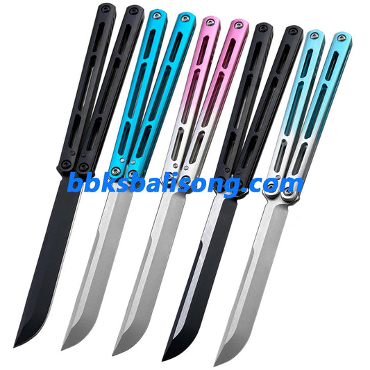 Baliplus Tsunami V4 Balisong Clone 7075 Aluminum Handle