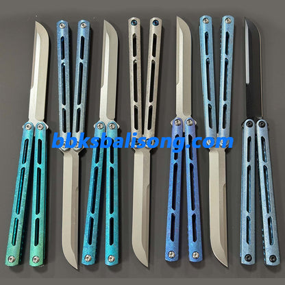 Baliplus Tsunami V4 Balisong Clone Ice Crystal Handle
