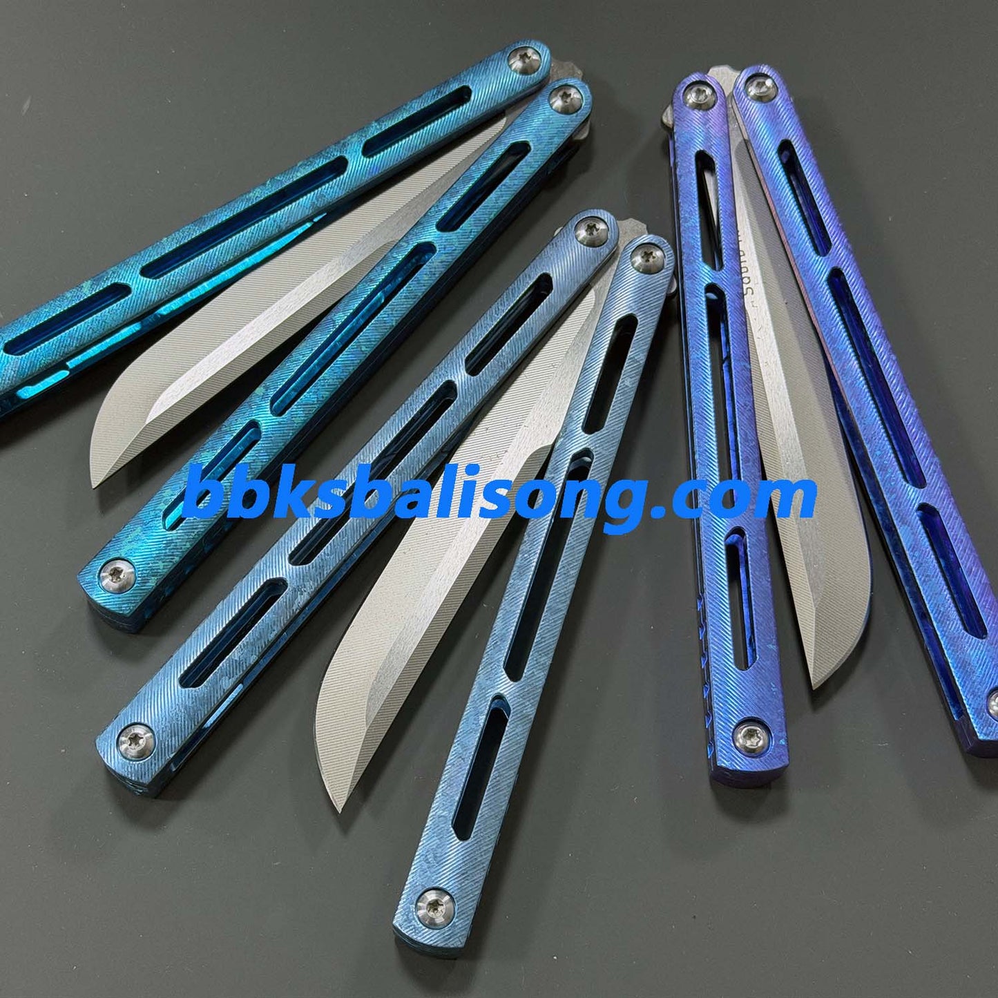 Baliplus Tsunami V4 Balisong Clone Ice Crystal Handle