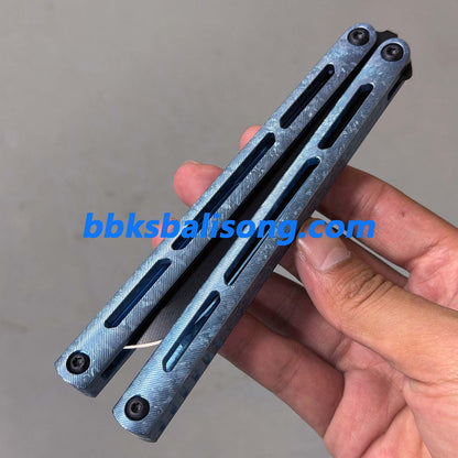 Baliplus Tsunami V4 Balisong Clone Ice Crystal Handle