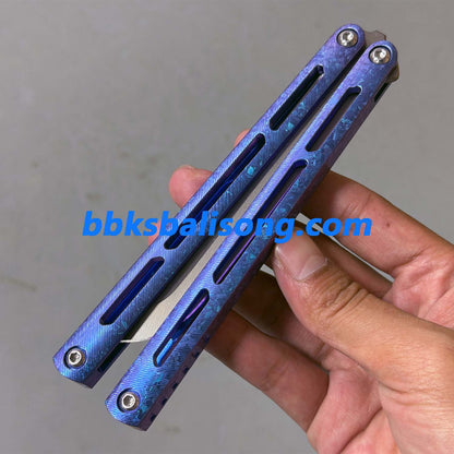 Baliplus Tsunami V4 Balisong Clone Ice Crystal Handle