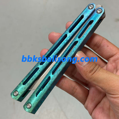 Baliplus Tsunami V4 Balisong Clone Ice Crystal Handle
