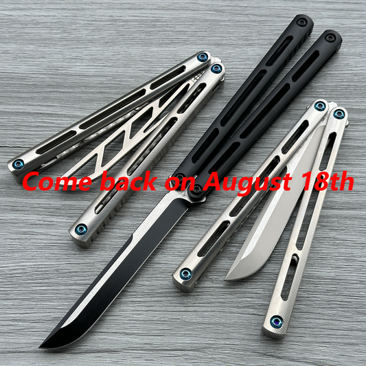 Baliplus Tsunami V4 Balisong Clone Titanium Handle Bushings System