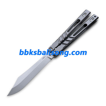 Baliplus Alpha Beast 3.0 Balisong Clone Sandwich Titanium Handle Bushings System