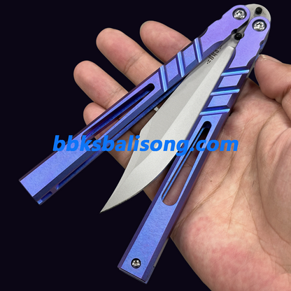 Baliplus BRS CHAB Channel Alpha Beast Latchless or Latch Balisong Clone