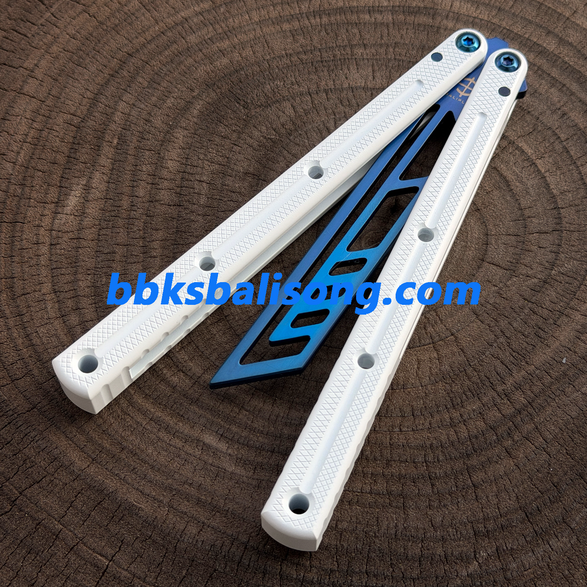 Baliplus Kraken V3 Balisong Clone Ceramic Coating Handle Sapphire Blade