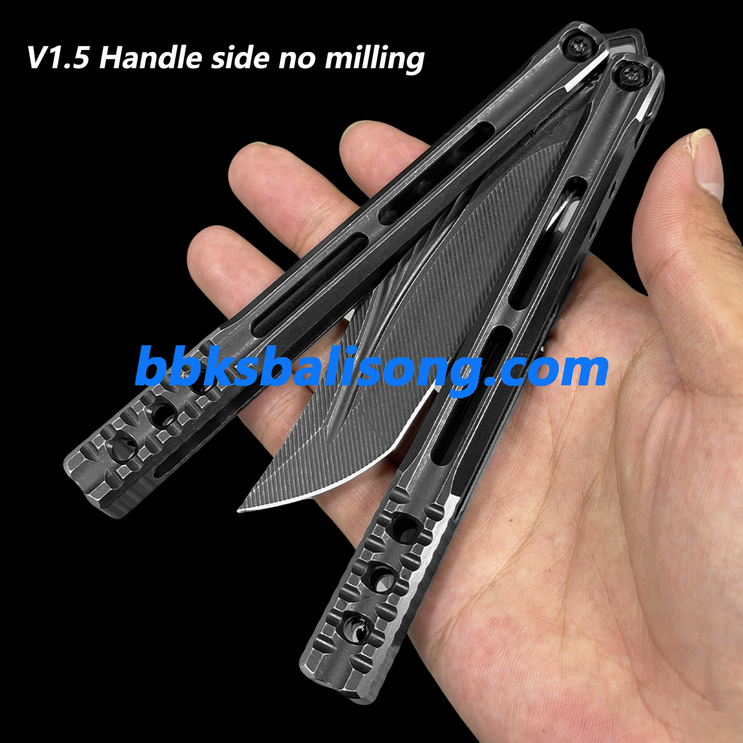 Baliplus Orca V1.5 Balisong Clone Titanium Handle Bushings System