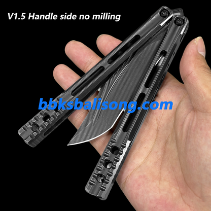 Baliplus Orca V1.5 Balisong Clone Titanium Handle Bushings System