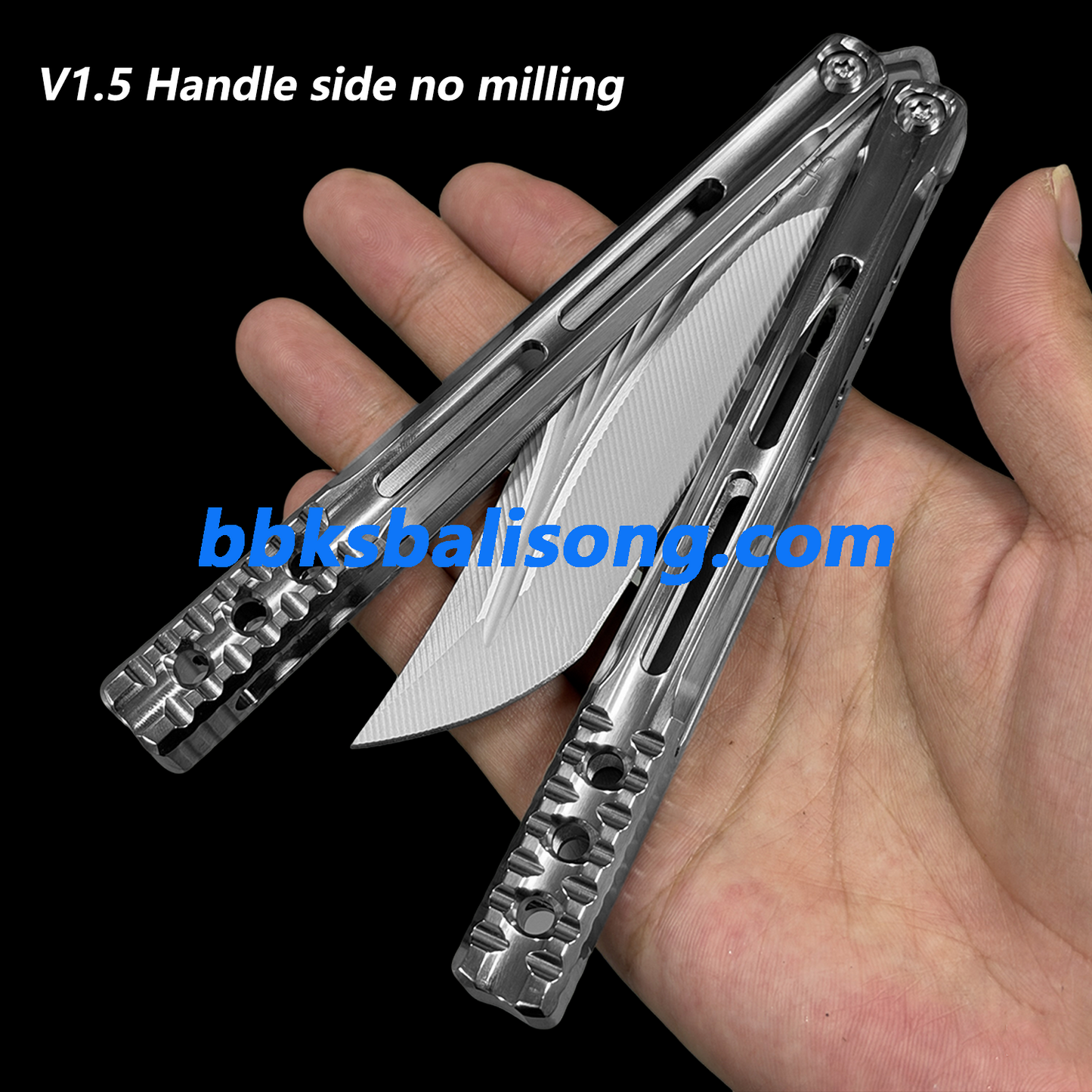 Baliplus Orca V1.5 Balisong Clone Titanium Handle Bushings System
