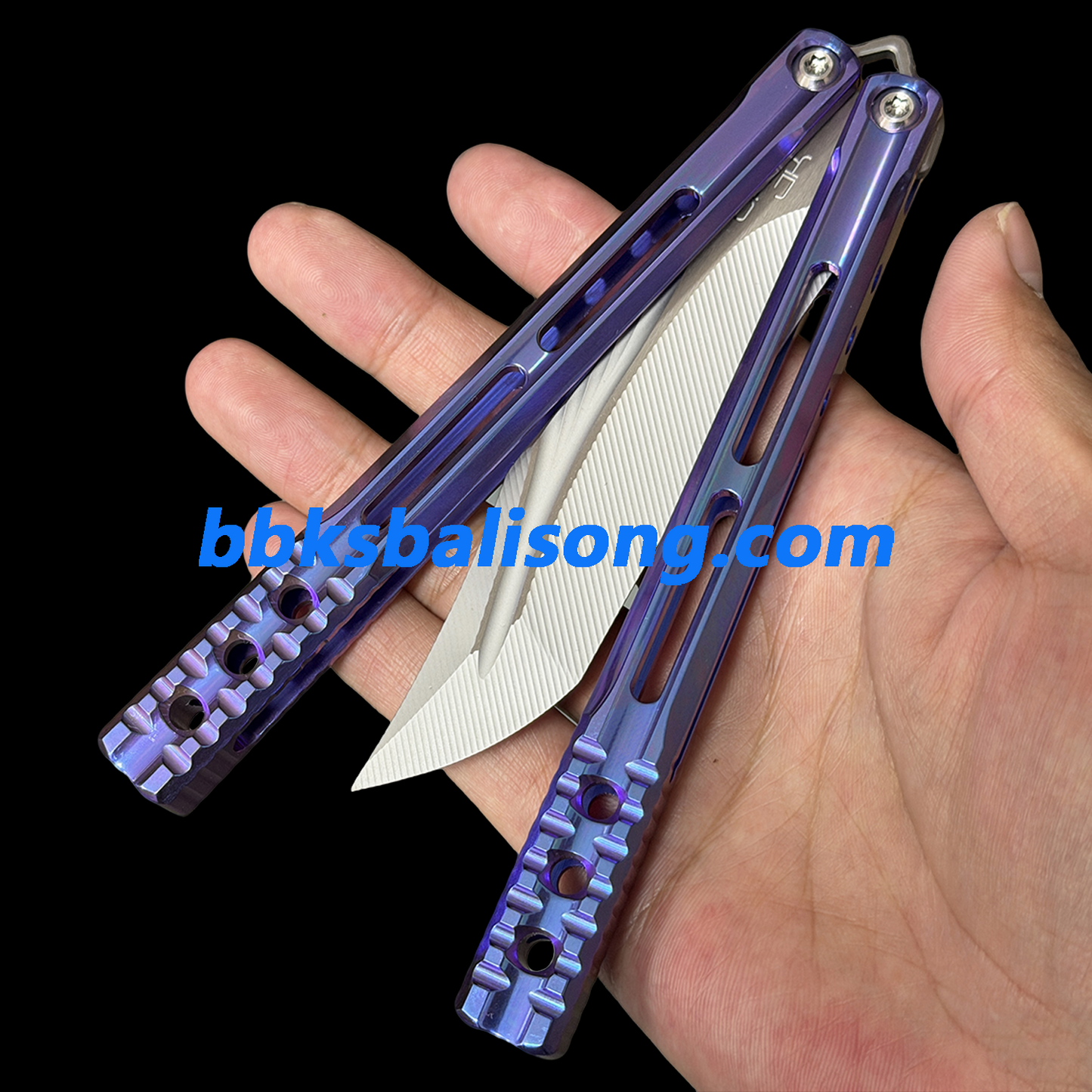 Baliplus Orca V1.5 Balisong Clone Titanium Handle Bushings System