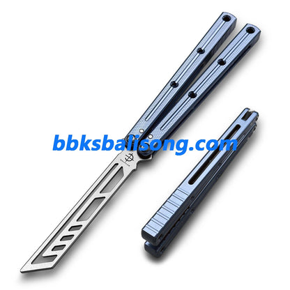 Baliplus Speed Channel Krake Raken (Kraken) V3 Balisong Trainer Clone Glossy Handle