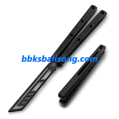Baliplus Speed Channel Krake Raken (Kraken) V3 Balisong Trainer Clone Glossy Handle