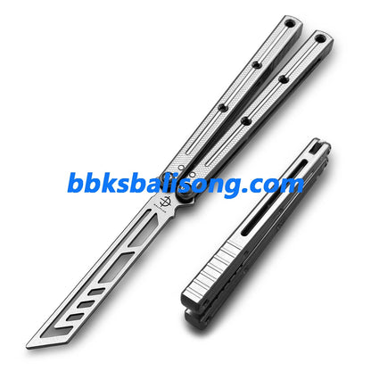 Baliplus Speed Channel Krake Raken (Kraken) V3 Balisong Trainer Clone Glossy Handle