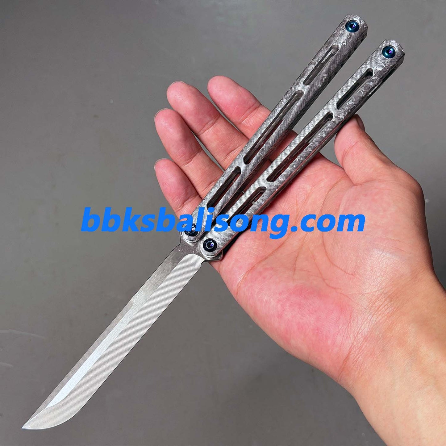 Baliplus Tsunami V4 Balisong Clone Ice Crystal Handle
