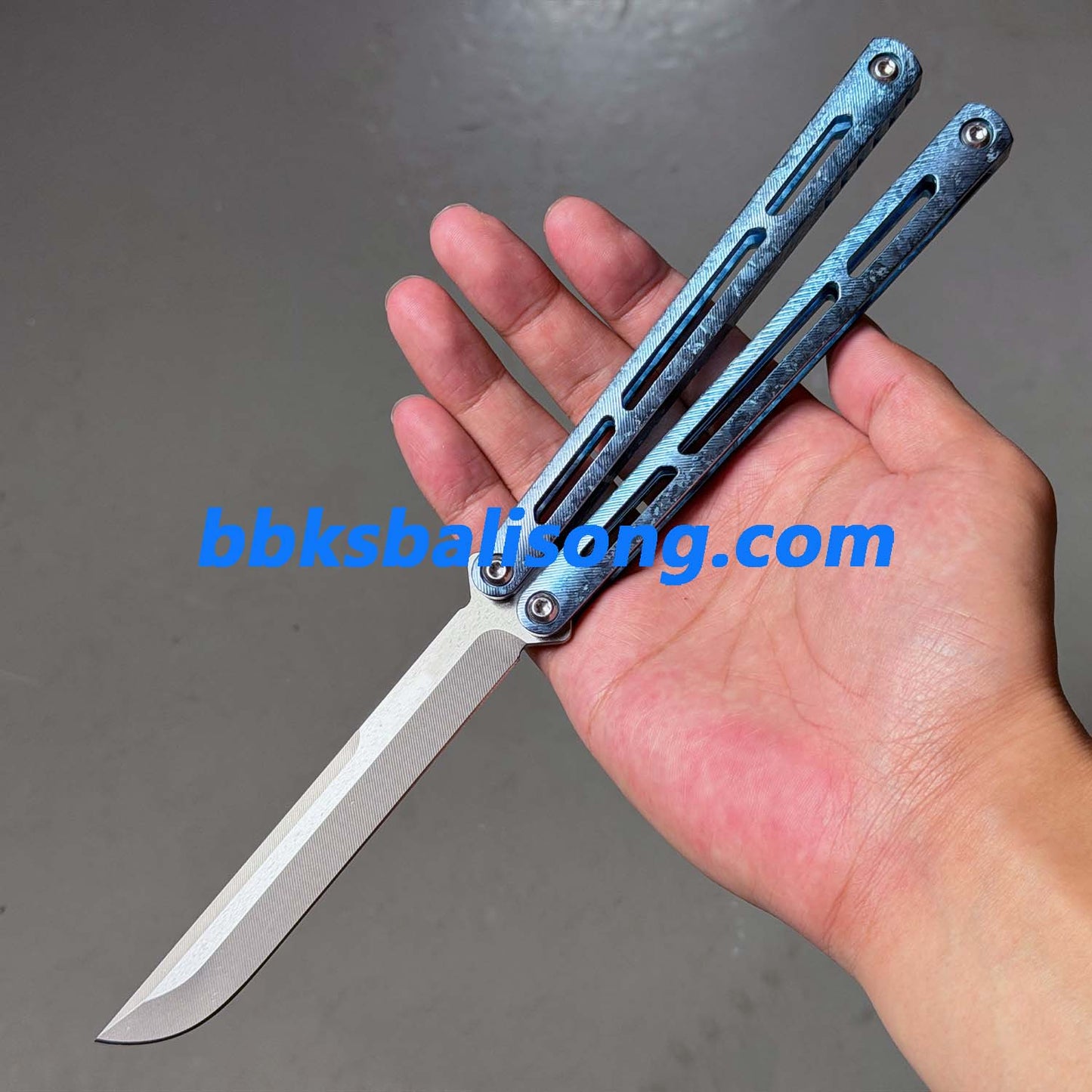 Baliplus Tsunami V4 Balisong Clone Ice Crystal Handle