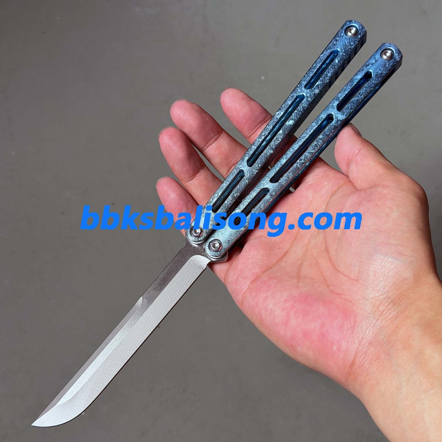 Baliplus Tsunami V4 Balisong Clone Ice Crystal Handle