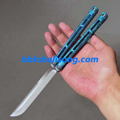 Baliplus Tsunami V4 Balisong Clone Ice Crystal Handle