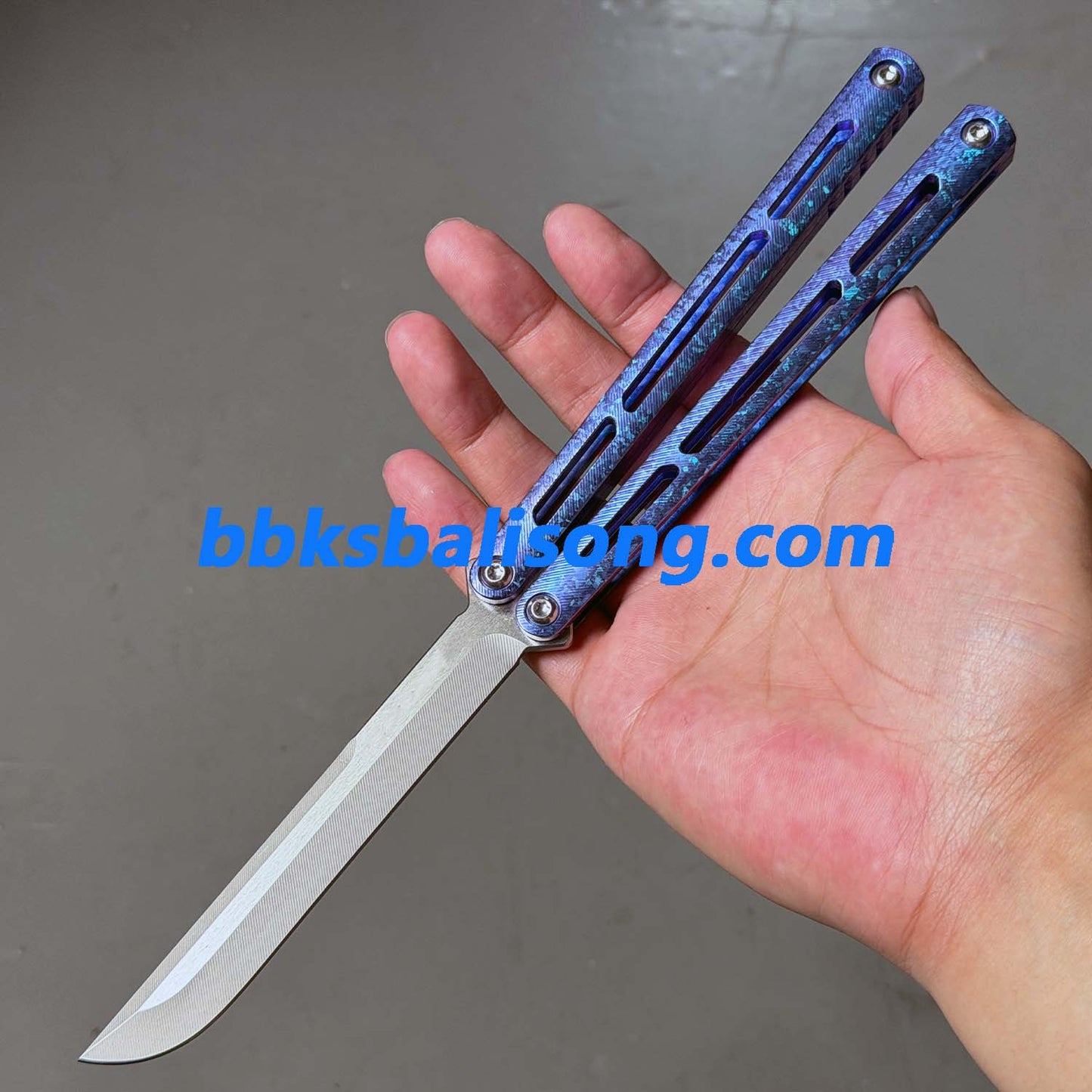 Baliplus Tsunami V4 Balisong Clone Ice Crystal Handle