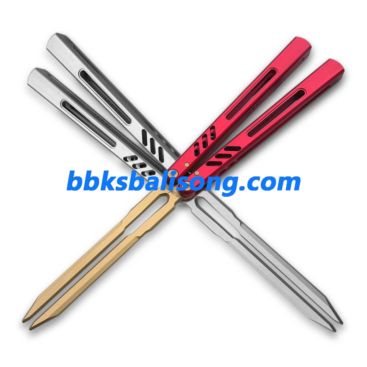 Banshu 8801 Balisong Tuning Fork Blade 7075 Aluminum Handle Bushings System