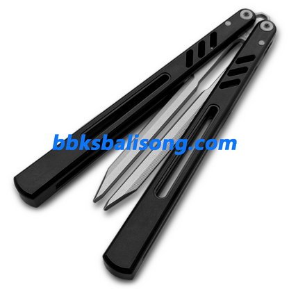 Banshu 8801 Balisong Tuning Fork Blade 7075 Aluminum Handle Bushings System