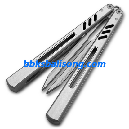 Banshu 8801 Balisong Tuning Fork Blade 7075 Aluminum Handle Bushings System
