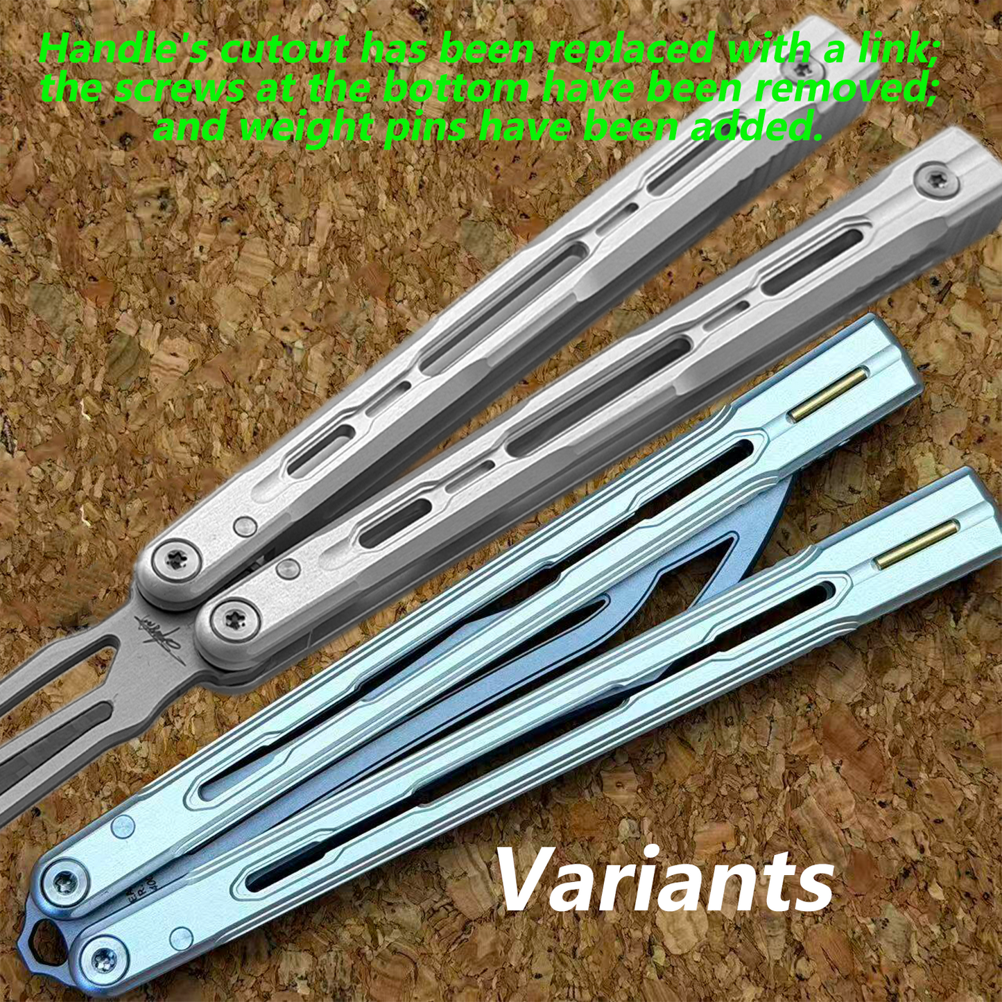 Banshu 8803 Original Balisong Trainer 7075 Aluminum Handle