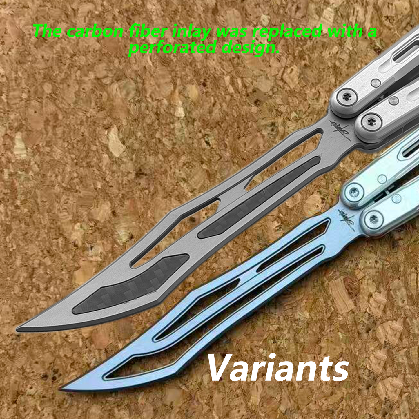 Banshu 8803 Original Balisong Trainer 7075 Aluminum Handle