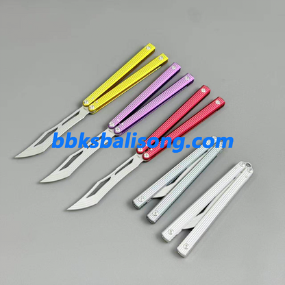 Banshu 8804 Balisong 6063 Aluminum Handle Bushings System