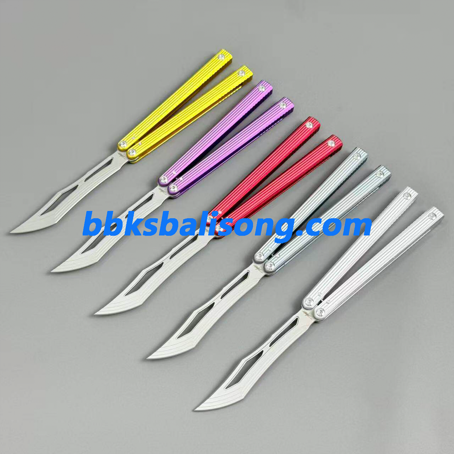 Banshu 8804 Balisong 6063 Aluminum Handle Bushings System