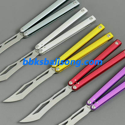 Banshu 8804 Balisong 6063 Aluminum Handle Bushings System