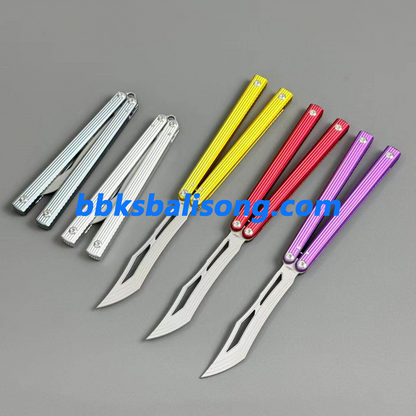 Banshu 8804 Balisong 6063 Aluminum Handle Bushings System