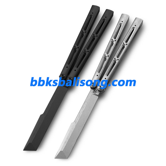 Banshu Chioni Balisong Clone Titanium Handle False Edge