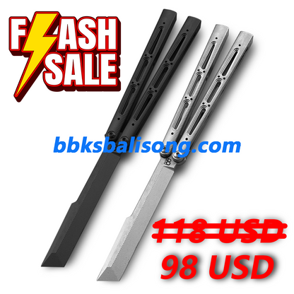 Banshu Chioni Balisong Clone Titanium Handle False Edge