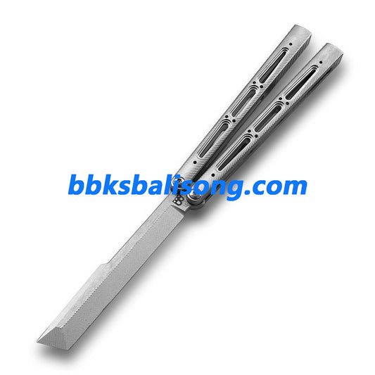 Banshu Chioni Balisong Clone Titanium Handle False Edge