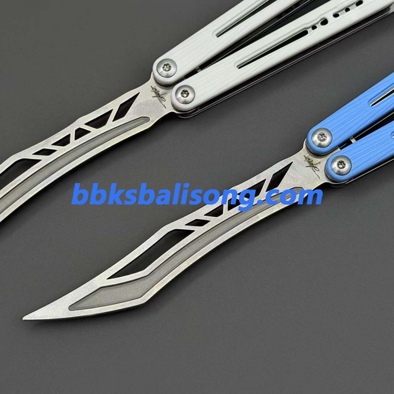 Banshu Laser Balisong Trainer ABS Scales+Steel Lining Handle