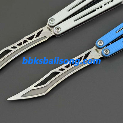 Banshu Laser Balisong Trainer ABS Scales+Steel Lining Handle