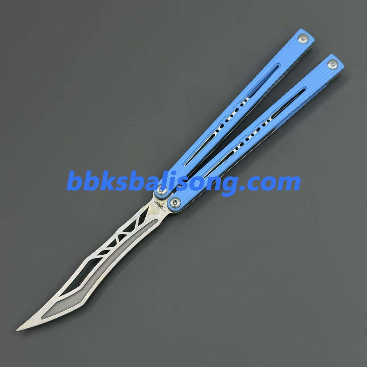 Banshu Laser Balisong Trainer ABS Scales+Steel Lining Handle