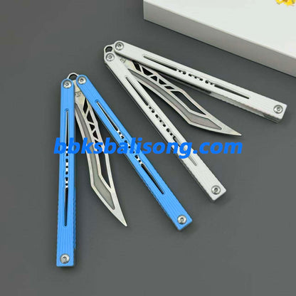 Banshu Laser Balisong Trainer ABS Scales+Steel Lining Handle