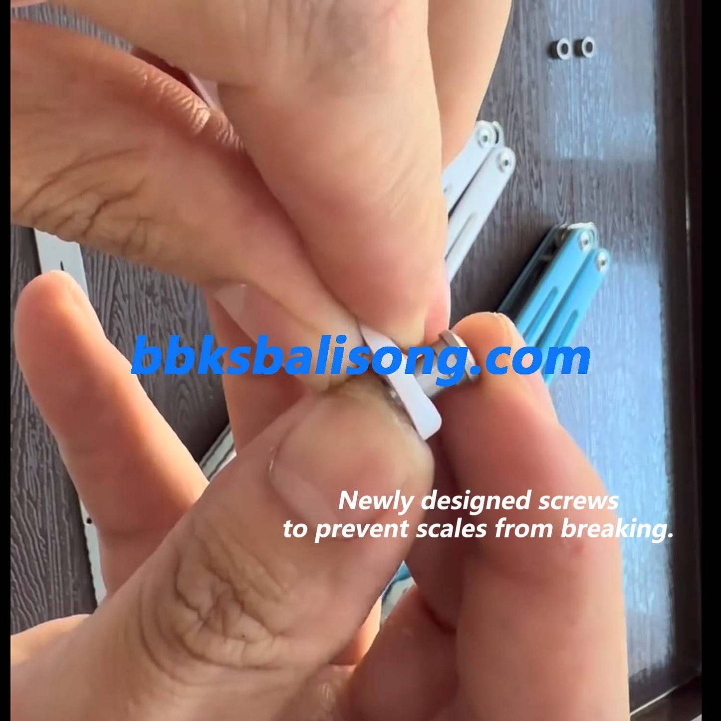 Banshu Laser Balisong Trainer ABS Scales+Steel Lining Handle